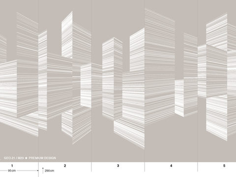  国外手绘植物壁纸壁画 