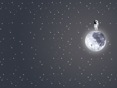  儿童房卡通壁纸壁画 