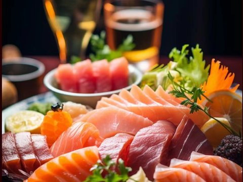  日本料理寿司餐饮海报贴图 