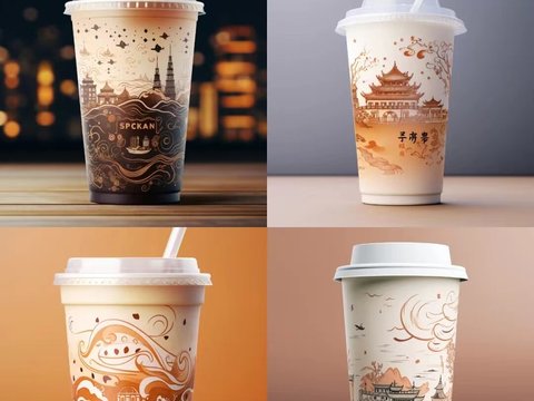  奶茶咖啡果汁果饮海报 