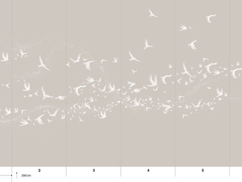  国外手绘植物壁纸壁画 