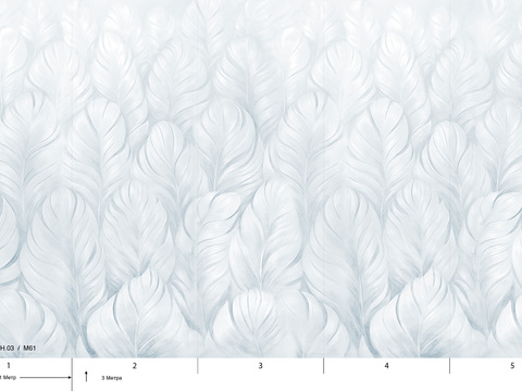 国外手绘植物壁纸壁画 