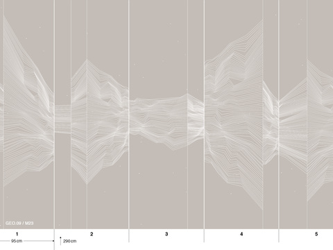  国外手绘植物壁纸壁画 