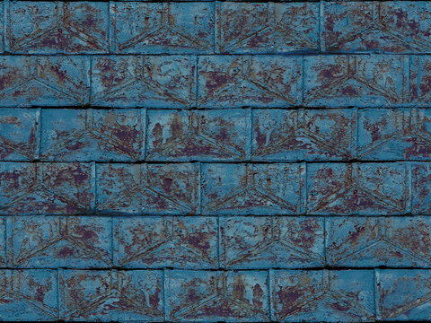  无缝建筑屋顶彩钢金属铁皮波浪瓦片 