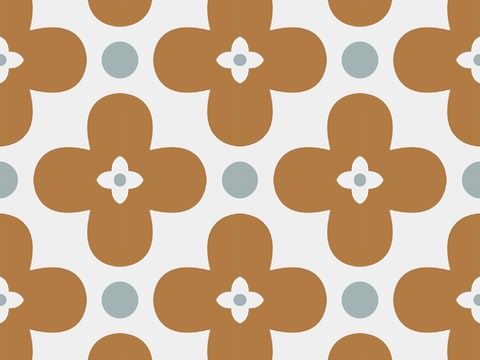  拼花瓷砖 小花砖 复古风石材拼花 