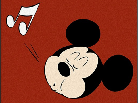  米老鼠装饰画卡通装饰画 