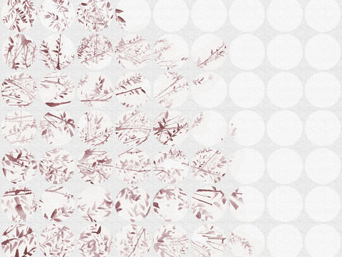  红色植物几何壁纸 