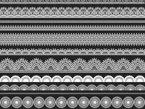  高精度蕾丝边花纹图样 