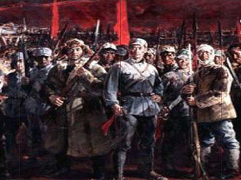  党建展厅拼接大屏 革命战争LED拼接大屏 