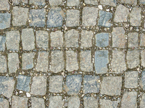  无缝灰色方形拼花地砖人行道路地面街道广场铺贴 