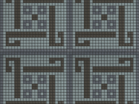  无缝拼花图案马赛克瓷砖石材方格子砖拼花地砖墙砖瓷砖 