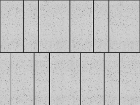  浅灰色花岗岩错缝拼大理石工字砖墙 花岗岩仿古砖墙 