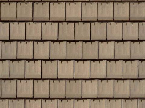  无缝中式建筑屋顶青色陶土沥青瓦片 