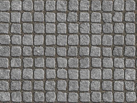  无缝灰色方形拼花地砖人行道路地面街道广场铺贴 