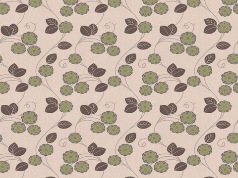 无缝绿色欧式田园风格碎花花纹图案壁纸壁布墙布 