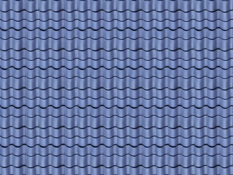 蓝色瓦片 
