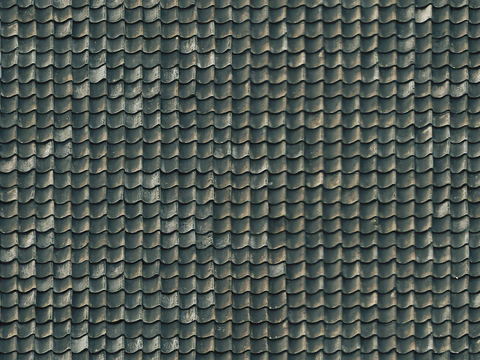  无缝别墅建筑屋顶陶土陶瓷瓦片 