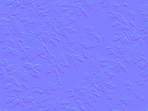  无缝欧式田园碎花花纹图案法线凹凸肌理壁纸壁布墙布墙面 