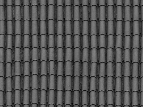 灰色古建屋顶瓦片 水泥瓦 陶土瓦 树脂瓦