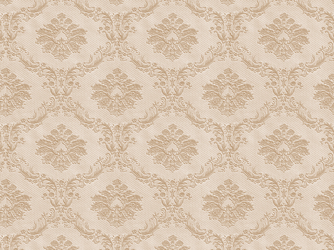  无缝米色欧式法式古典花纹壁纸壁布墙布 