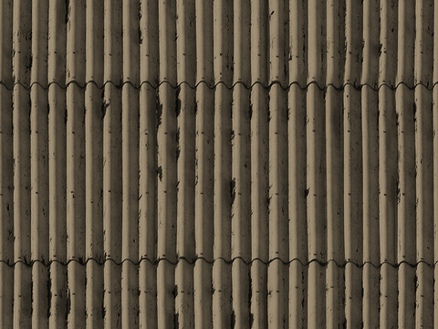  无缝建筑屋顶彩钢金属铁皮波浪瓦片 