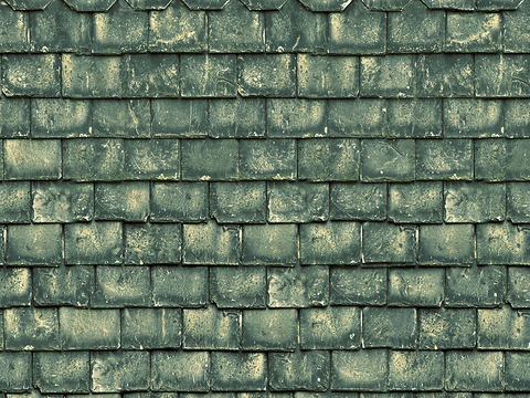  无缝别墅建筑屋顶中式仿古石板瓦片 