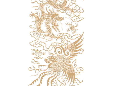  高清免扣 古代龙纹 复古图案 图腾 龙凤 