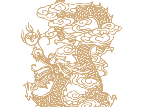  高清免扣 古代龙纹 复古图案 图腾 龙凤 
