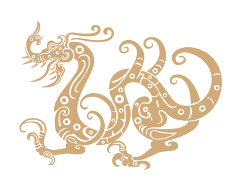  高清免扣 古代龙纹 复古图案 图腾 龙凤 