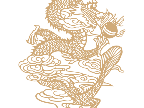  高清免扣 古代龙纹 复古图案 图腾 龙凤 