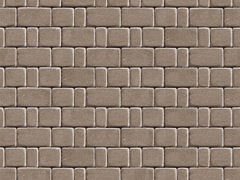  无缝拼花水泥地砖人行道路地面广场铺贴 