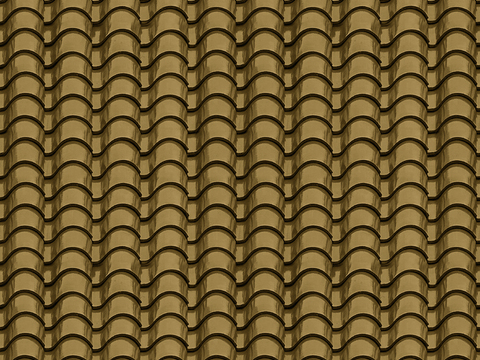 黄色陶土瓦 琉璃瓦 树脂瓦 水泥瓦 灰色中式屋顶瓦