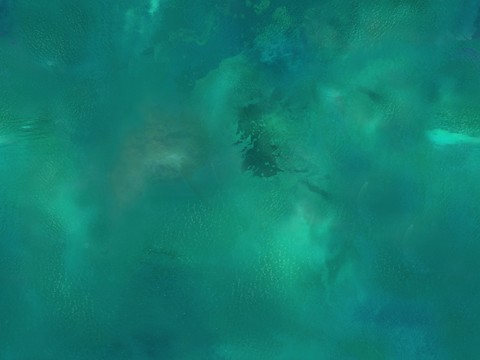  藍(lán)綠色清澈水面水波紋 