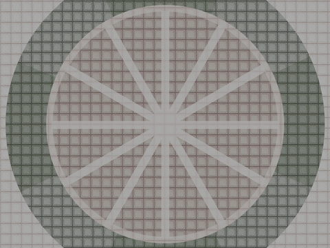  欧式水磨石圆形拼花 