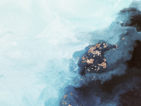  现代简约抽象油画肌理装饰画贴图 