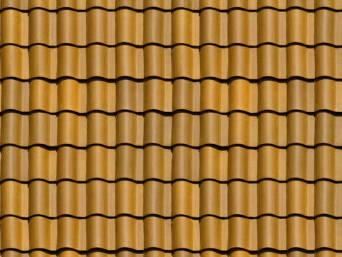  黄色陶土瓦片 水泥瓦 古建瓦 屋顶瓦片 琉璃瓦 沥青瓦 