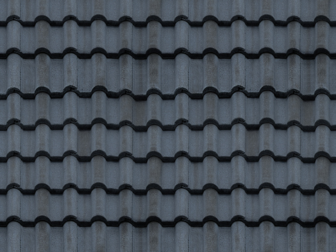  灰色水泥瓦 古建屋顶瓦片 琉璃瓦 