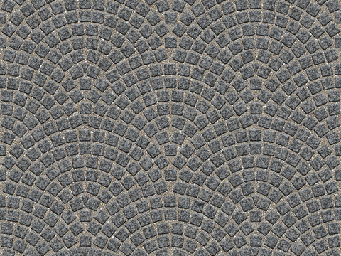  无缝灰色方形拼花地砖人行道路地面街道广场铺贴 