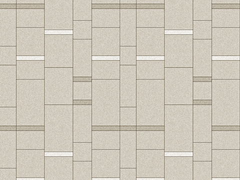  浅米色花岗岩错缝广场砖 