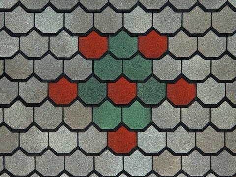  无缝别墅建筑屋顶沥青瓦片 