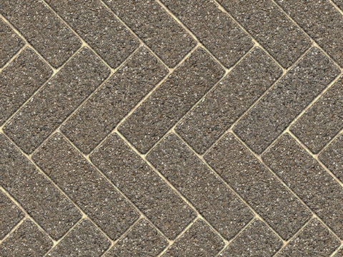  人字拼广场砖 