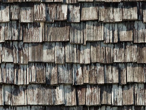  无缝做旧别墅建筑屋顶防腐木瓦片 