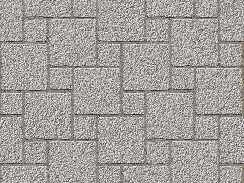  无缝拼花水泥地砖人行道路地面广场铺贴 