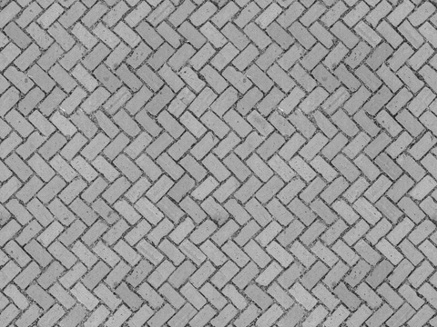  灰色人字纹透水砖 人行道路地面 广场砖 