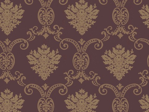  欧式花纹壁纸 