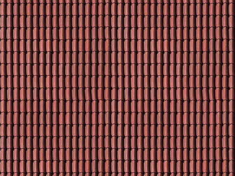  红瓦 屋顶瓦片 屋顶瓦 水泥瓦 