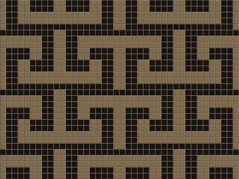  无缝拼花图案马赛克瓷砖石材方格子砖拼花地砖墙砖瓷砖 