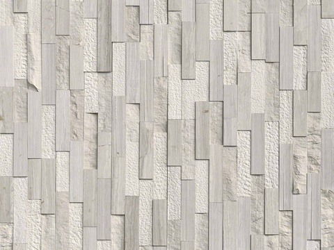  凹凸文化石 白色文化砖背景墙 