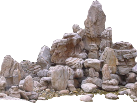  免扣素材 石头假山 