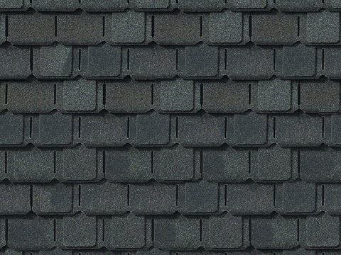  无缝青灰色别墅建筑屋顶沥青瓦片 